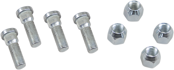 MOOSE RACING Wheel Stud-nut Kit Silver 