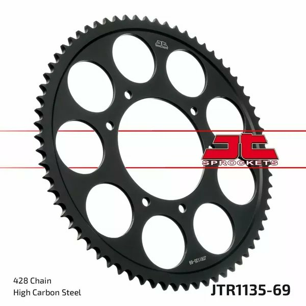 JT SPROCKETS Rear Sprocket Black -0