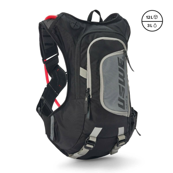 Rucsac hidratare Uswe RAW 12 Black/Gray-3