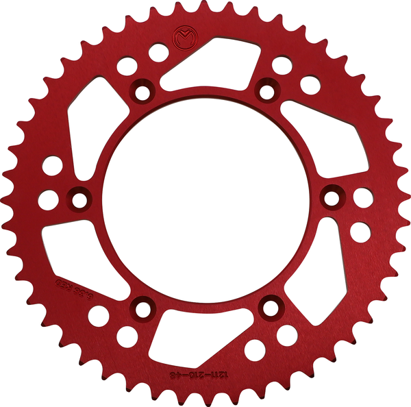 MOOSE RACING Rear Aluminum Sprocket Red -0