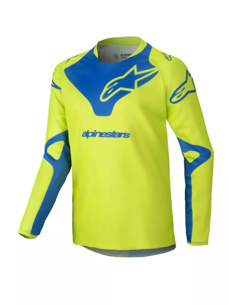 Alpinestars Youth Racer Veil Jersey Blue, Yellow -27adc8912aaaec1039fdba3578127005.webp