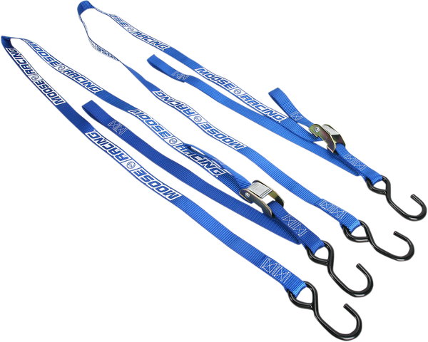 MOOSE RACING Heavy-duty Tie-downs Blue 