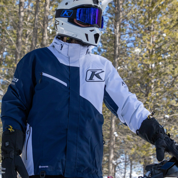 Geaca Snowmobil Klim Kompound Insulated Dress Blues - White-29