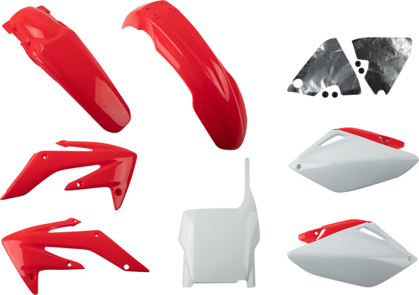 Full Body Replacement Plastic Kit Red, White-2