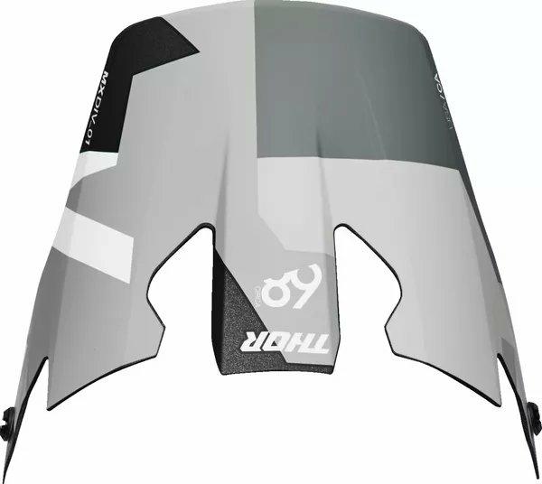 THOR Reflex Sport Helmet Visor Gray, White 