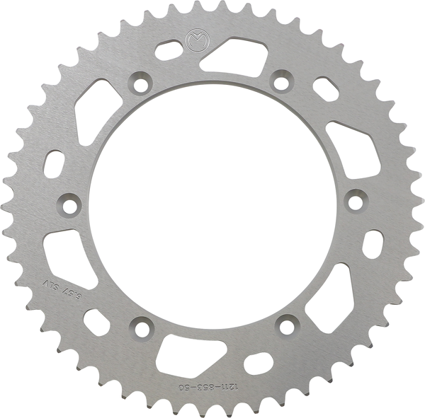 MOOSE RACING Rear Aluminum Sprocket Silver -0