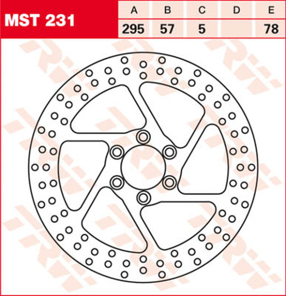 Round Fixed Brake Rotor 250-299mm-0