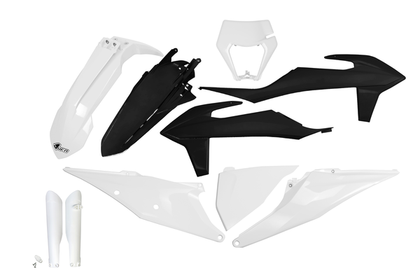 Complete Body Kit Black, White-0