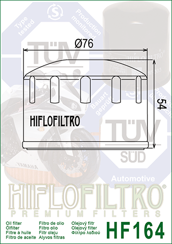 Filtru ulei BMW R1200 GS `04-13 Hiflofiltro HF164-0