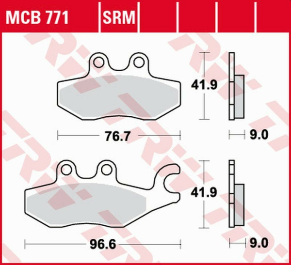 Placute frana fata/spate TRW Sinterizate PIAGGIO BEVERLY 125 '10 -/ MEDELEY 125 '16 -/MP3 125 '09 -'12/X7 125 '08 -'12/XEVO 125 '07 -/MEDELEY 150 '16 -/MP3 500 '09 -/PIAGGIO X9 125 '06 -'07/X10 500/X10 350 '12 -