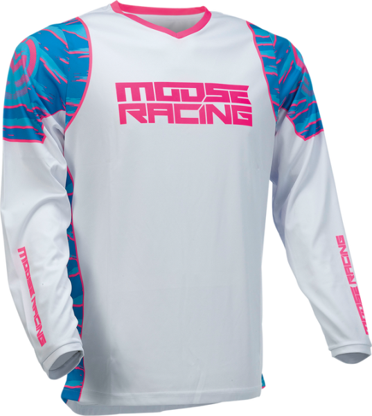 Tricou Moose Racing Qualifier Black/Pink-3