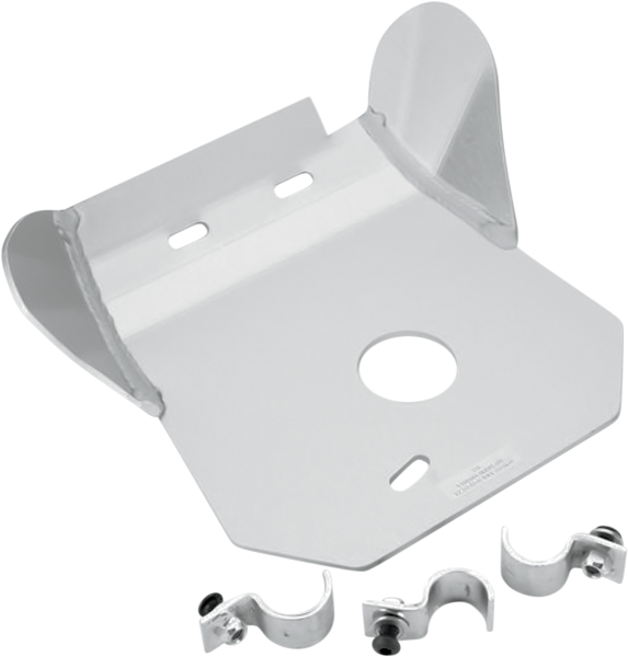 MOOSE RACING Aluminum Skid Plate Silver 