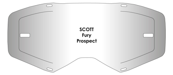 Lentila Airscreen Scott Fury/Prospect Clear-1