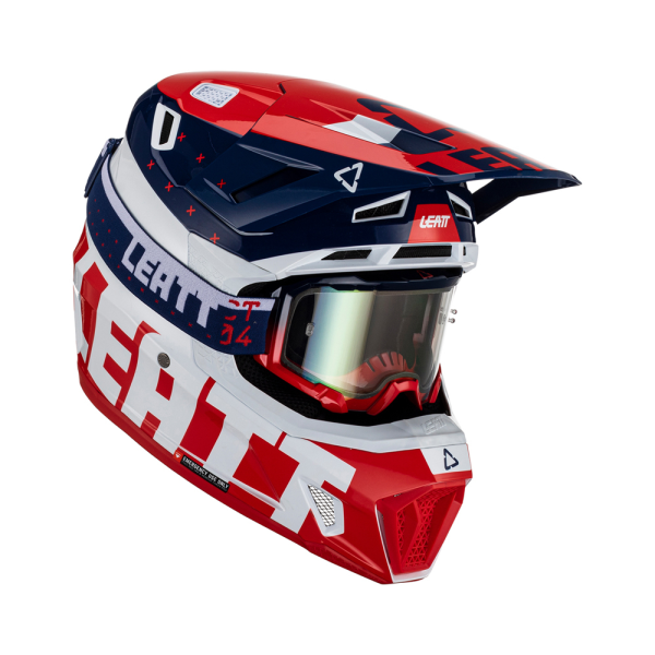 Casca Leatt 7.5 V23 Royal Navy/Red/White (Ochelari Velocity 4.5 Iriz Cadou)