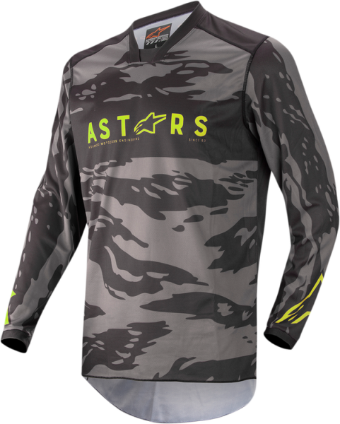 Tricou copii Alpinestars Racer Tactical Black/Camo/Fluo Yellow-4