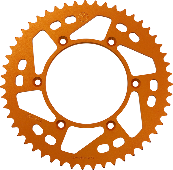 MOOSE RACING Rear Aluminum Sprocket Orange -0