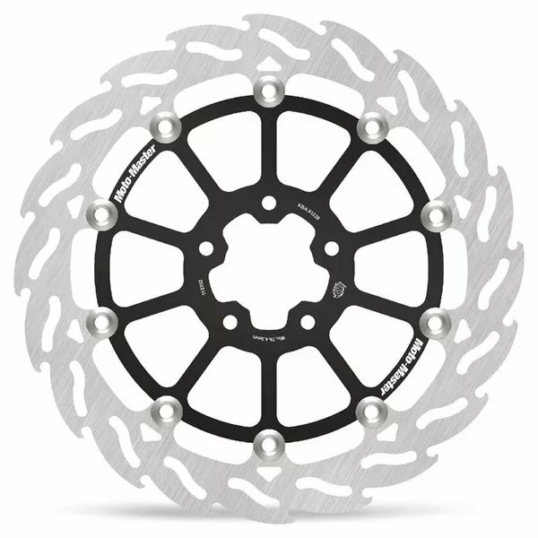 MOTO-MASTER Flame Series Floating Rotor Black, Silver 