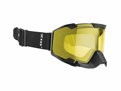 CKX Goggle 210° isolated, matt black/yellow