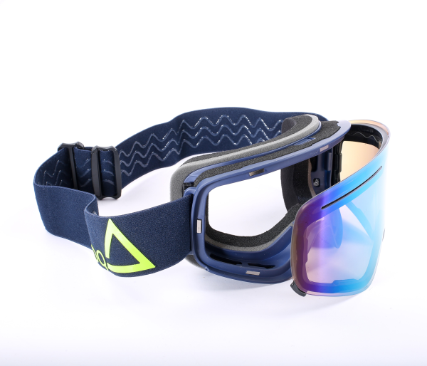 AMOQ Vision Snow Goggles Navy-Gold - Gold Mirror-1