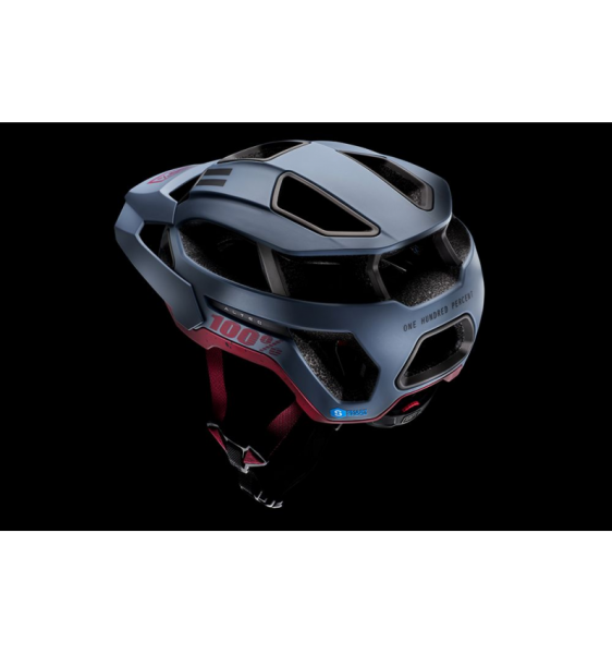 Casca Bicicleta 100% Altec Slate Blue/Red-1