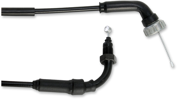 MOOSE RACING Black Vinyl Throttle Cable Black -1