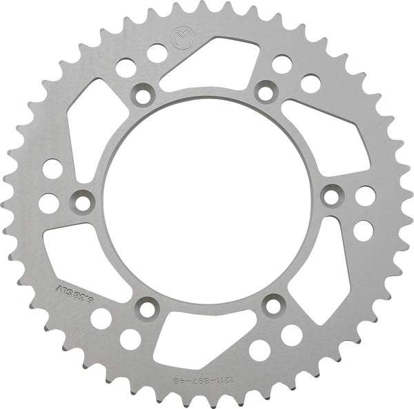 MOOSE RACING Rear Aluminum Sprocket Silver -0