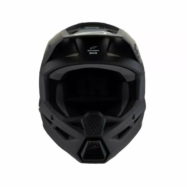 Alpinestars Youth S-m3 Solid Helmet Black -2