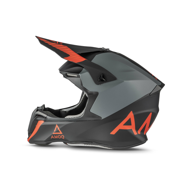 AMOQ Airframe Helmet Black/Gray/Red XS-2