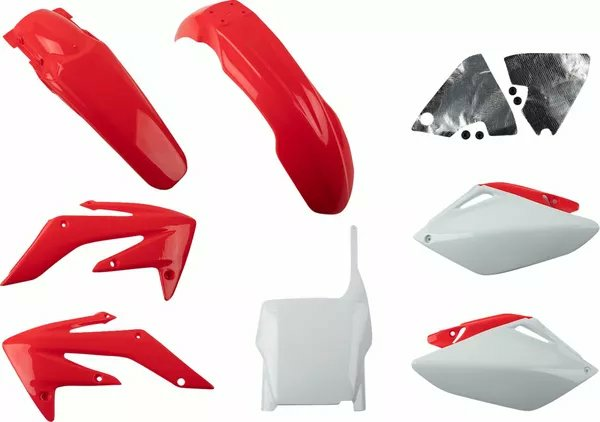 Full Body Replacement Plastic Kit Red, White-0