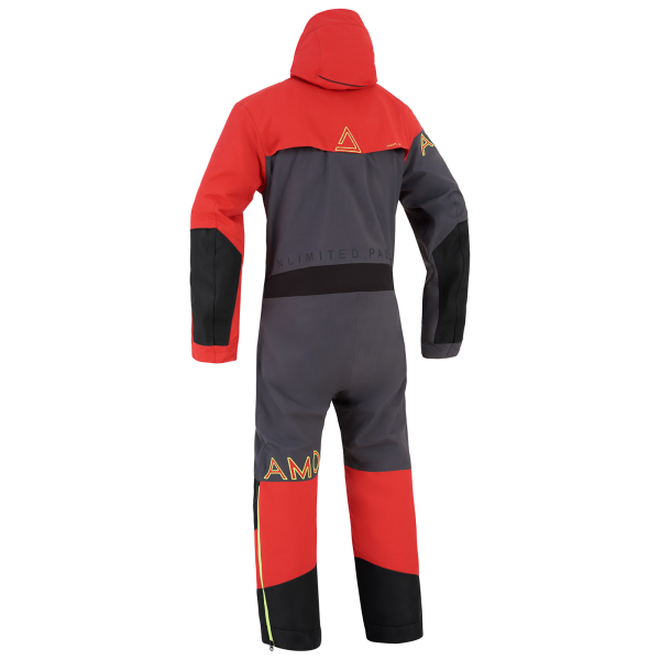 AMOQ Eclipse V2 Monosuit 20K Dk Grey/Red/HiVis XS-3