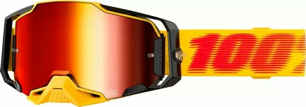 100% Armega Goggle Orange, Black 