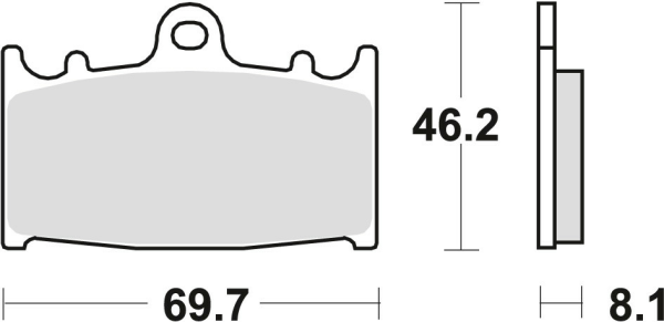 Placute frana fata TRW Sinterizate RACING KAWASAKI ZZR 600 '90-'05/ZXR 750 '89-'95/KLZ 1000 VERSYS '12-'18/ZZR 1100 '90-'01/VN 1700 '09-'17/VN 2000 '04-'10/SUZUKI GSR 600 '06- '10/GSF 650 '07-'16/GSX 650 '08-'16/SV 1000 '03-'08/GSF 1250 '07-'17