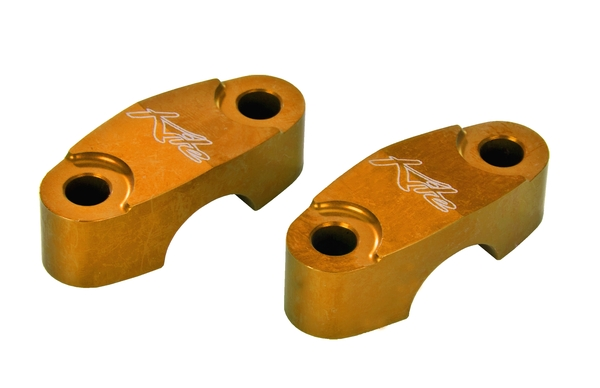 Sm-mc Upper Handlebar Clamps Orange, Anodized