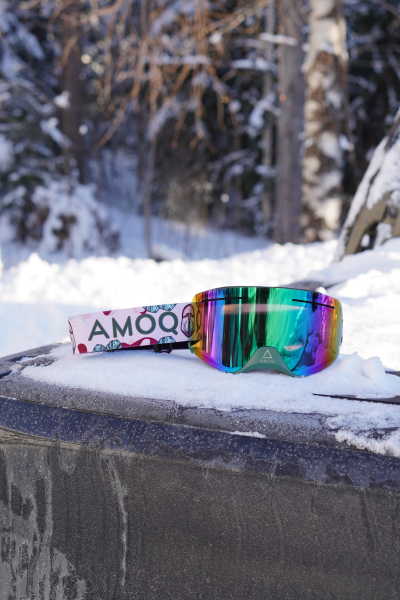 AMOQ Vision Vent+ Magnetic Goggles Tropical - Green Mirror-0