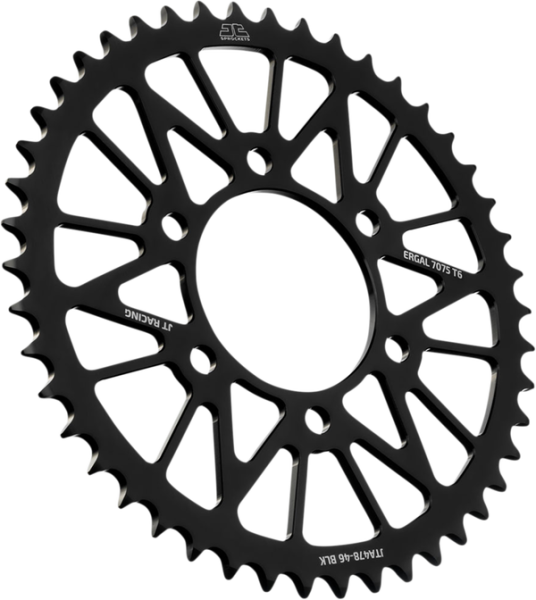 JT SPROCKETS Racelite Aluminum Rear Sprocket Black 