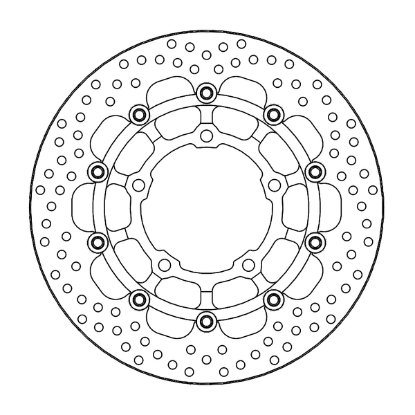 Halo Series Floating Rotor Black, Stainless Steel-0