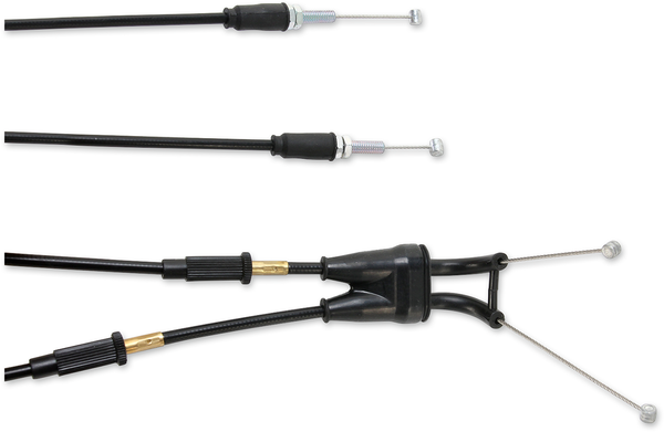 MOOSE RACING Black Vinyl Throttle Cable Black -1