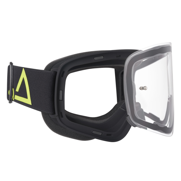 AMOQ MX Goggles Vision Magnetic Black-HiVis - Clear-1