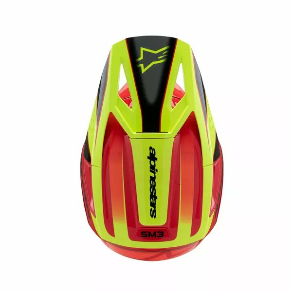 Alpinestars Youth S-m3 Fray Helmet Black, Red, Yellow -5