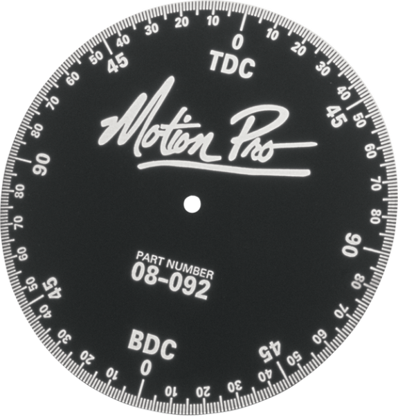 Engine Timing Degree Wheel Anodized, Black-0