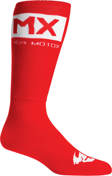 Șosete copii Thor MX Solid Red/White