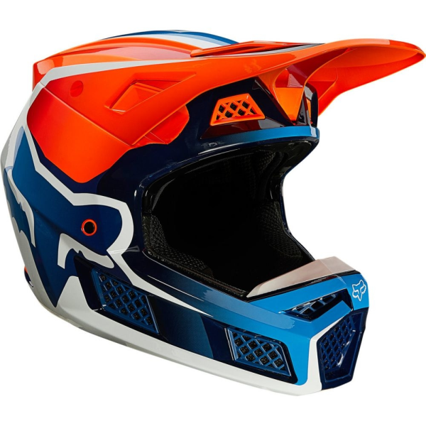 Casca Fox Racing V3 RS Wired Flo Orange-1