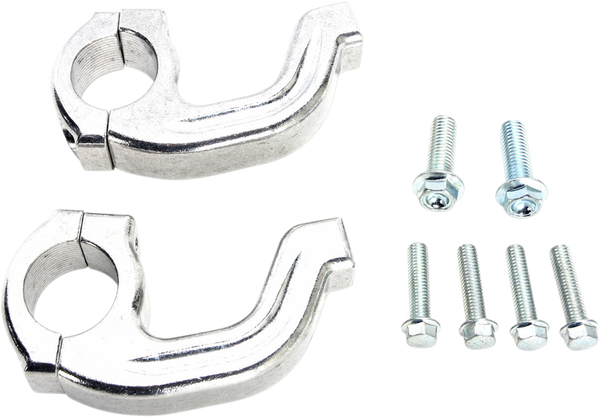 MOOSE RACING Replacement Contour Handguard Inner Mount Clamp Silver 