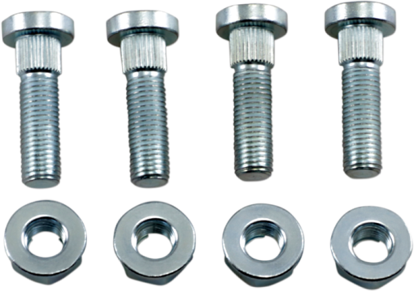 MOOSE RACING Wheel Stud-nut Kit Silver 