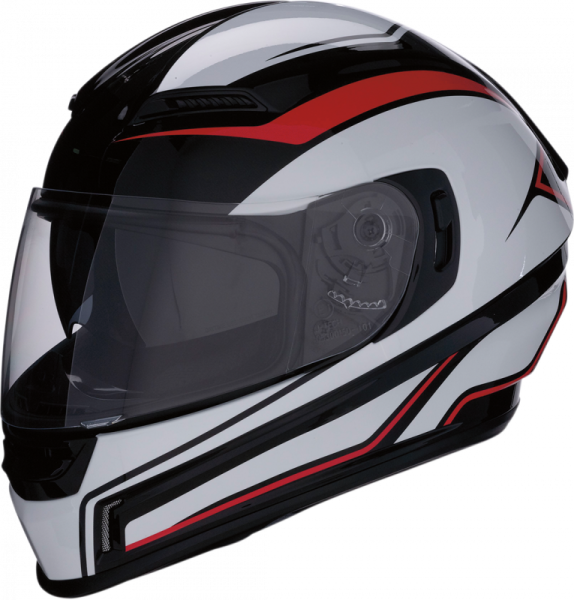 Helmet Jackal Rd/bk/whGray, Red, White 