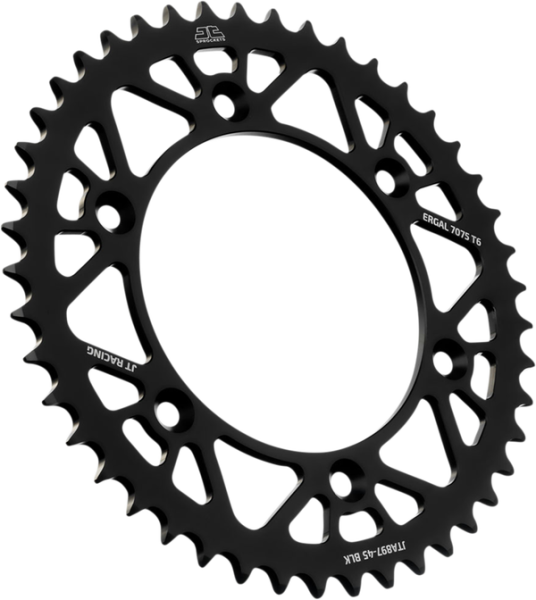 JT SPROCKETS Racelite Aluminum Rear Sprocket Black 