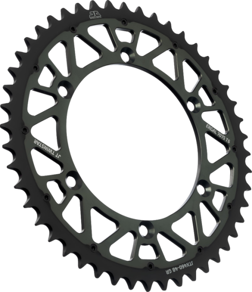 JT SPROCKETS Twinstar Rear Sprocket Graphite -0