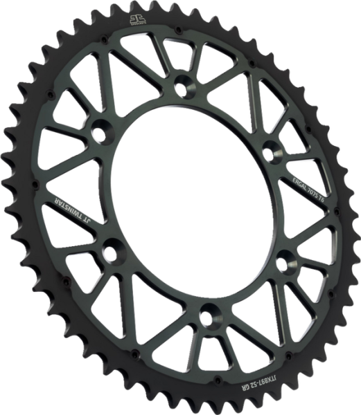 JT SPROCKETS Twinstar Rear Sprocket Graphite 