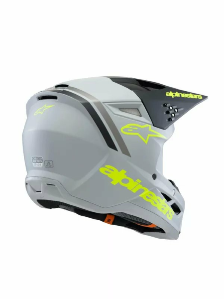 Alpinestars Youth S-m3 Radium Helmet Black, Gray, Yellow -2