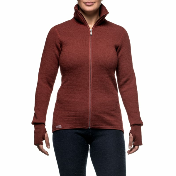 Woolpower Full zip 400 Merino Mid layer Jacket rust red S-4